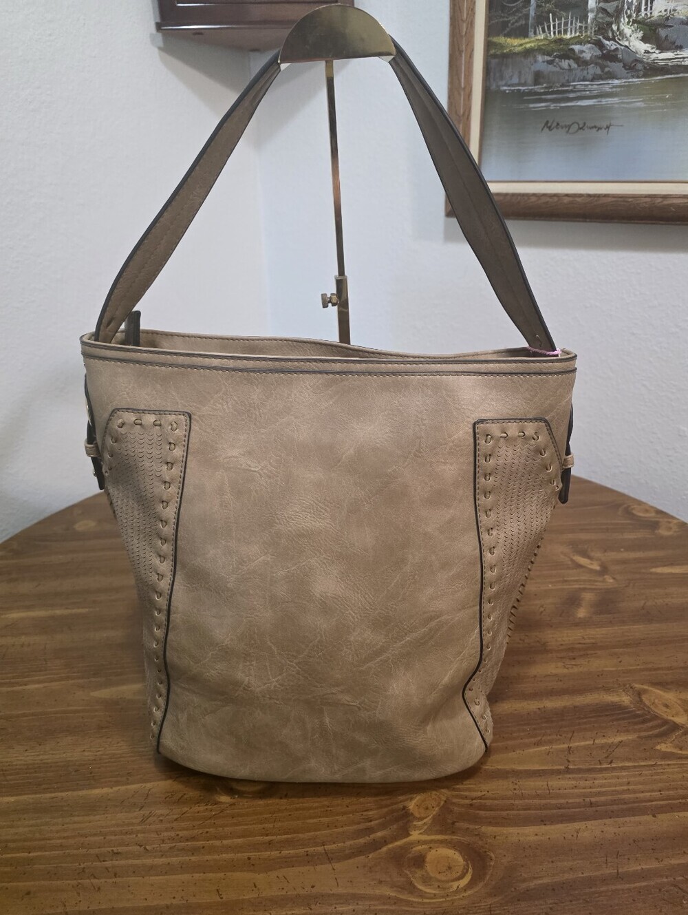 Handbag Republic Calin Collection Whipstitch Vegan Leather NWT - Picture 2 of 16